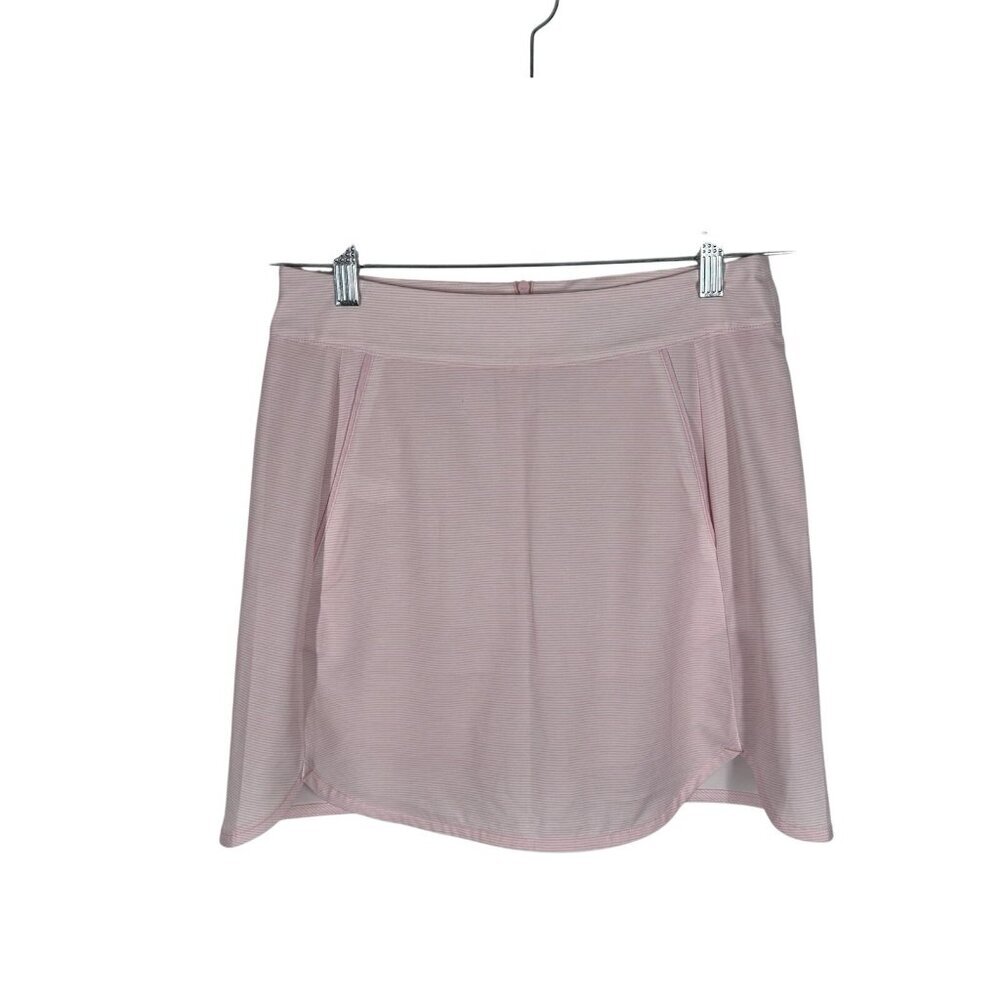 Vineyard Vines Performance Women XS White Bright Pink Striped Printed Golf Skort
